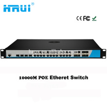 Layer3 Managed 24 port Network Fiber Switch 24 RJ45 with 8 gigabit sfp RJ45combo with 4*10G sfp Web SNMP VLAN function